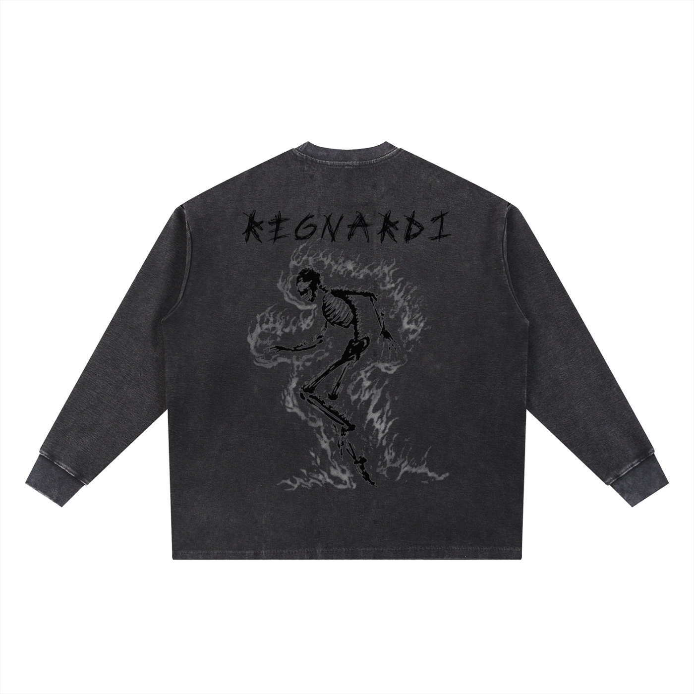 REGNARDI fire skelly waffle knit