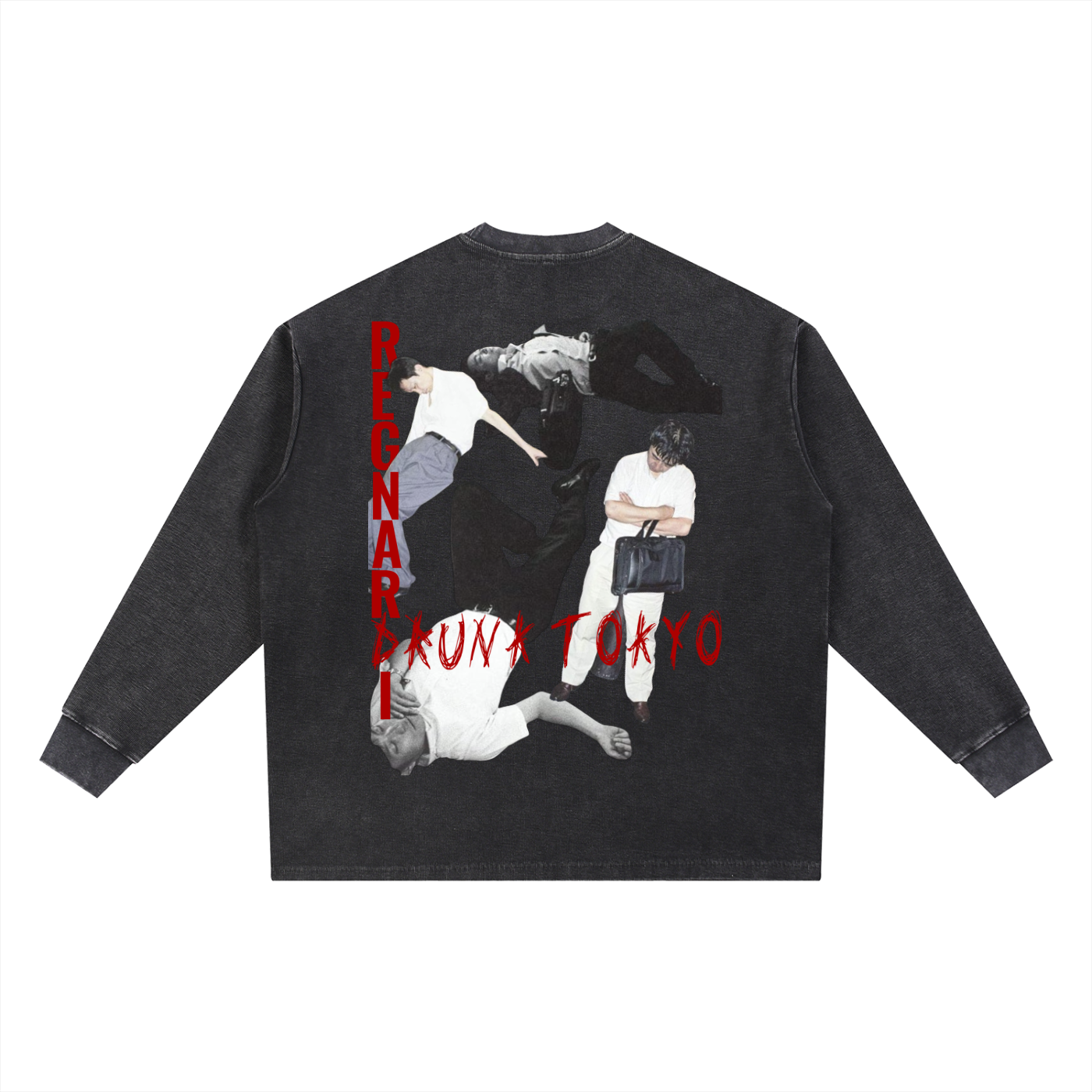 DRUNK TOKYO waffle knit T